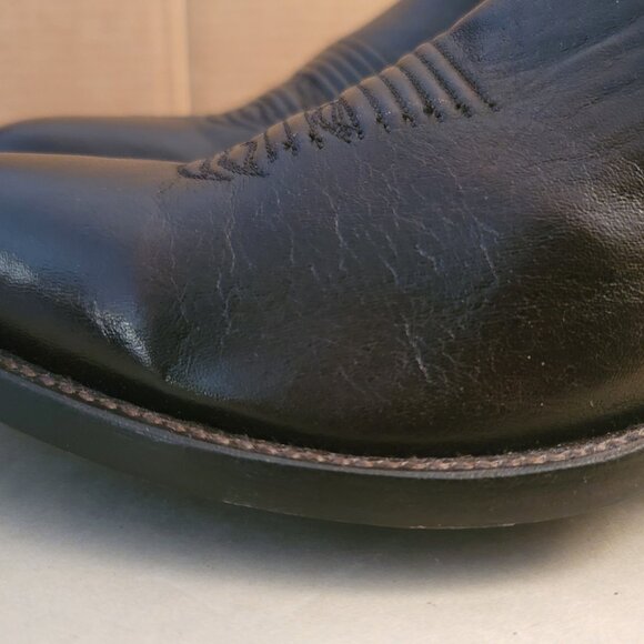 LUCCHESE Carson M1023 J4 Dark Brown Calf Skin Cowboy Western Boots Men's SZ 9.5D - Picture 5 of 15